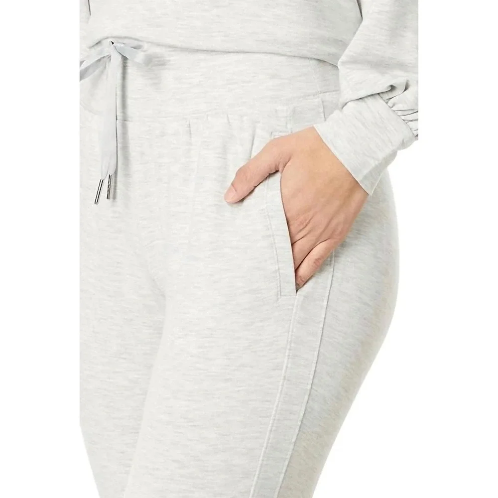 Travis Mathew Womens Cloud Terry Heather Gray Lyocell Blend Drawstring Joggers L